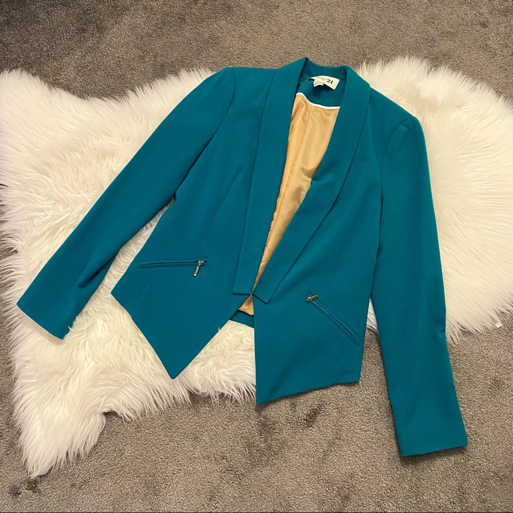 Teal blazer